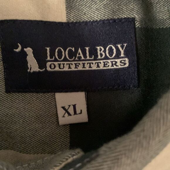 Local Bay Outfitters Flannel Plaid Men's Shirt Pocket Logo Size XL - Picture 9 of 10